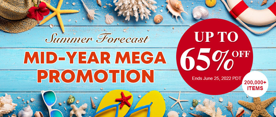 Mid-Year Mega Promotion  Up to  65% OFF