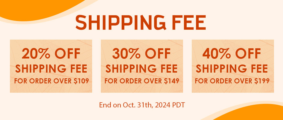 40% Off Shipping Fee