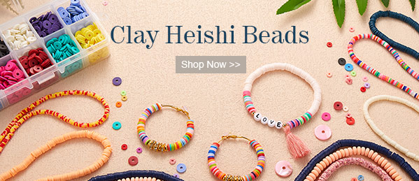 Clay Heishi Beads